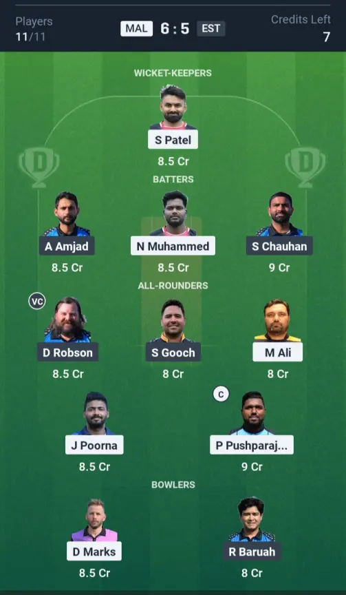 MAL vs EST Grand League Team