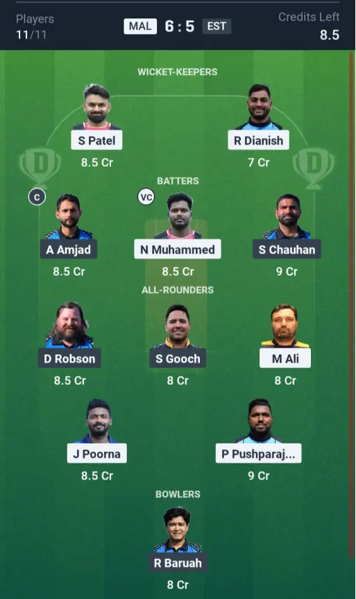 MAL vs EST Small League Team