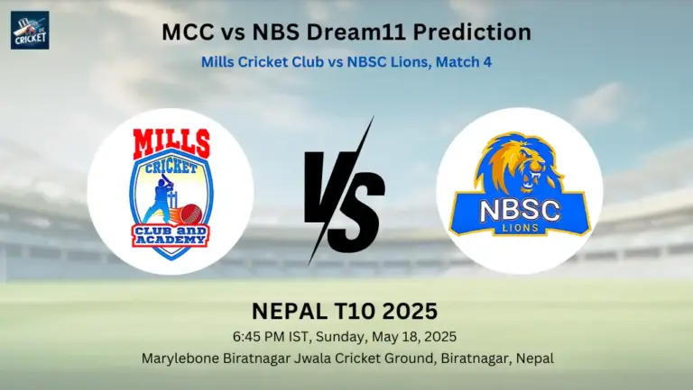 MCC vs NBS Dream11 Team Prediction