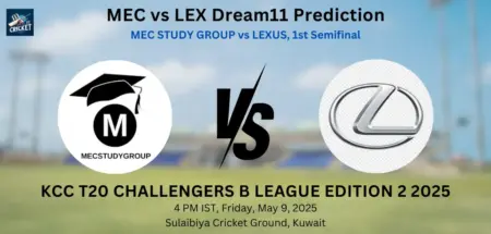 MEC vs LEX Dream11 Prediction