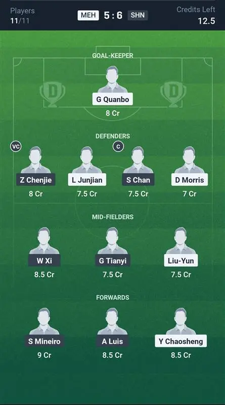 MEH vs SHN Small League Team