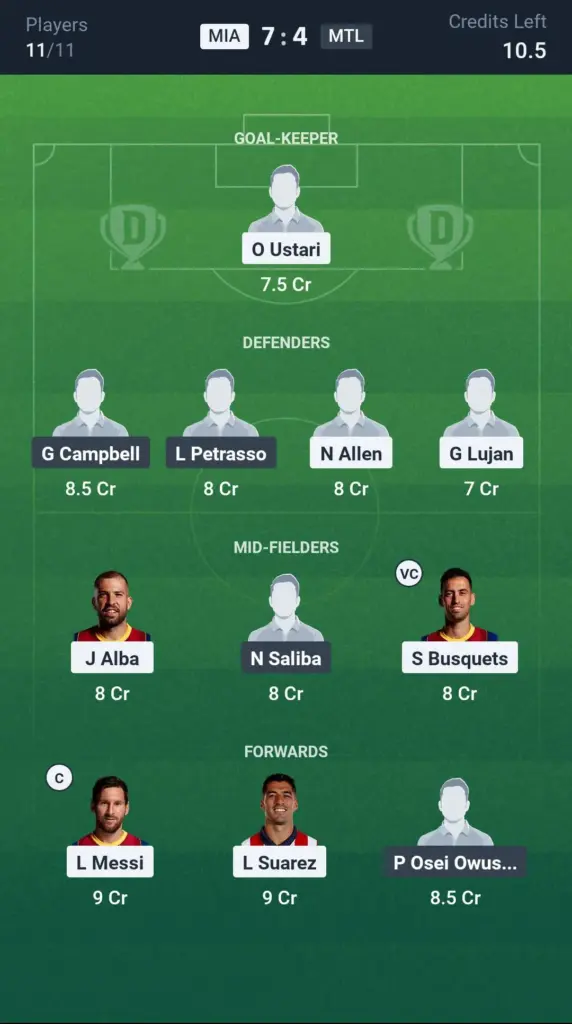 MIA vs MTL GL Team