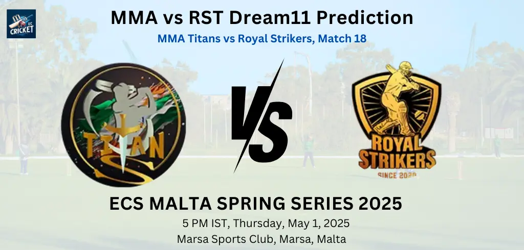 MMA vs RST Dream11 Prediction