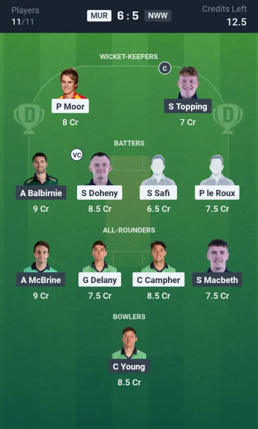 MUR vs NWW Small League Team