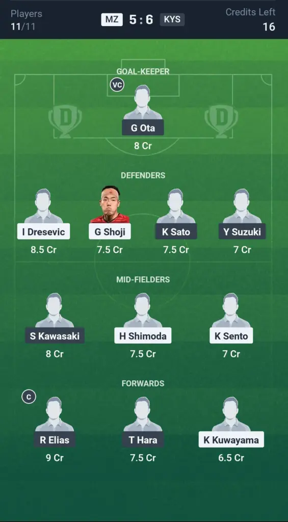 MZ vs KYS Grand League Team