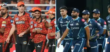 SRH vs GT clash at the Narendra Modi stadium 
