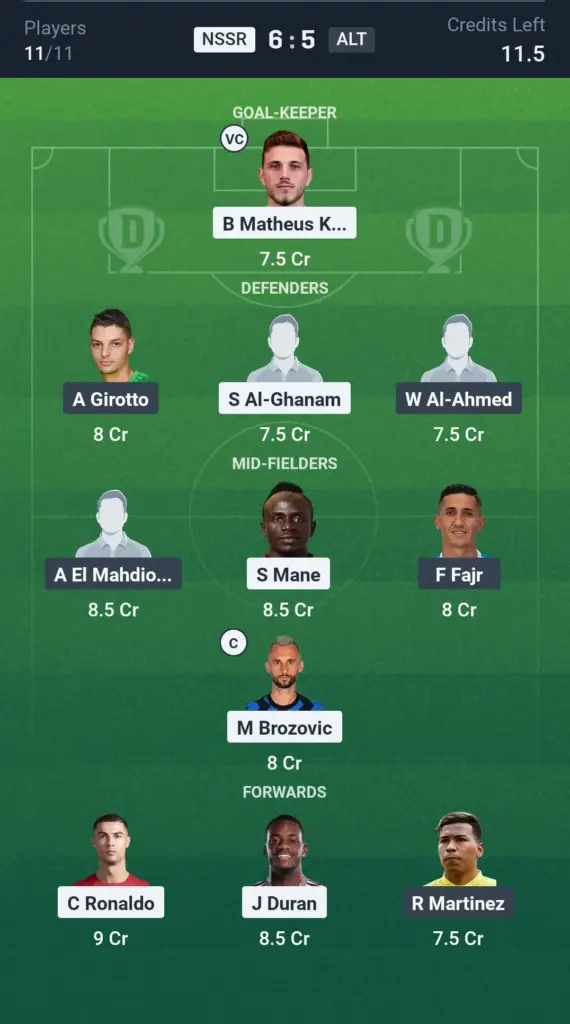 NSSR vs ALT Small League Team