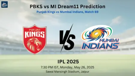 PBKS vs MI Dream11 Prediction: Today’s Match 69 – Fantasy Cricket Tips, Captain Choices, Playing XI & Injury Updates – IPL 2025