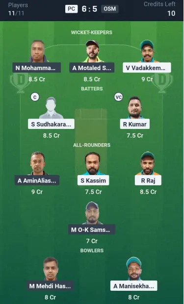 PC vs OSM Grand League Team