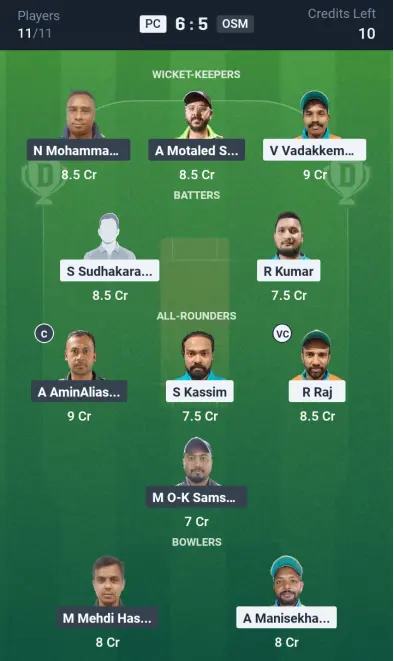 PC vs OSM Small League Team