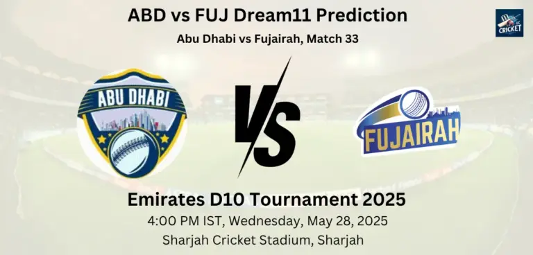 ABD vs FUJ Dream11 Prediction