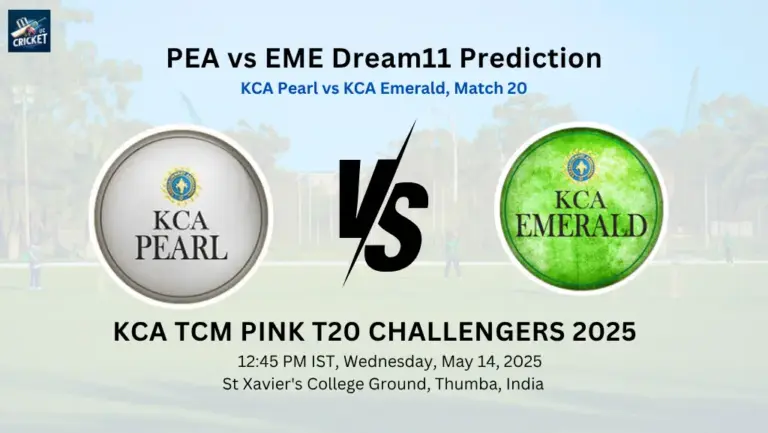 PEA vs EME Dream11 Prediction