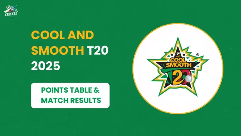 Points Table of Cool and Smooth T20 2025
