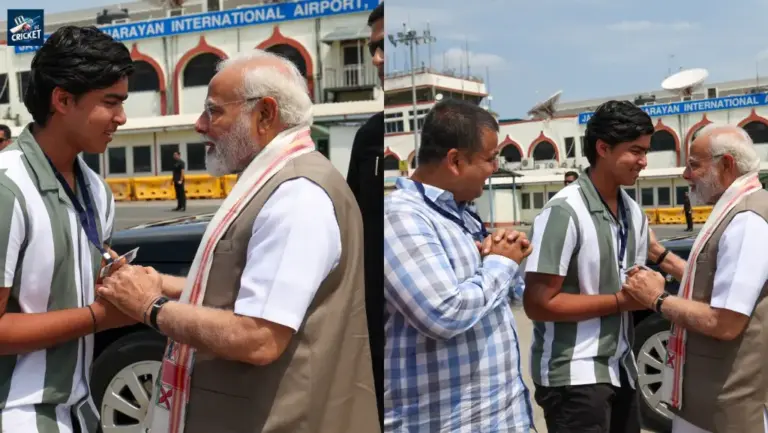 Prime Minister Narendra Modi meets Vaibhav Suryavanshi