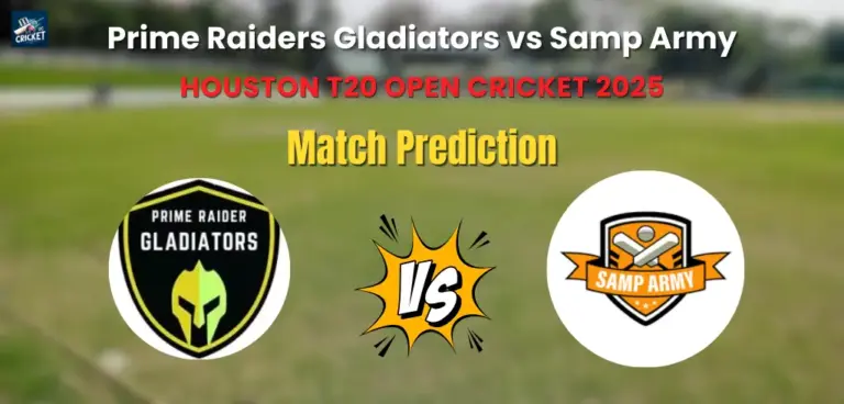 Prime Raiders Gladiators vs Samp Army Match Prediction