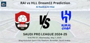 RAI vs HLL Dream11 Prediction