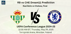 RB vs CHE Dream 11 Prediction