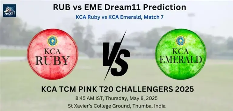 RUB vs EME Dream11 Prediction
