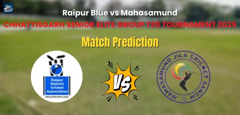 Raipur Blue vs Mahasamund Match Prediction