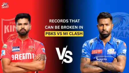 Records that can be broken in PBKS vs MI match