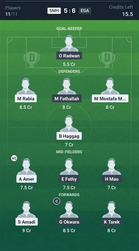 SMH vs EGA Grand League Team