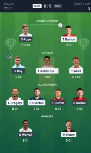 SOM vs SUR SL Team
