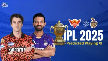 SRH vs KKR Predicted Playing XI