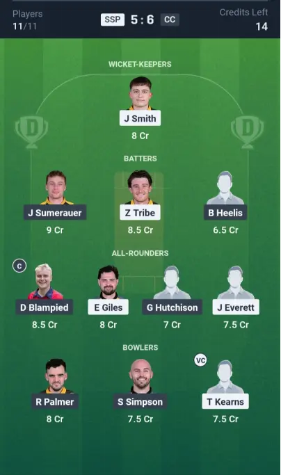 SSP vs CC Small League Team