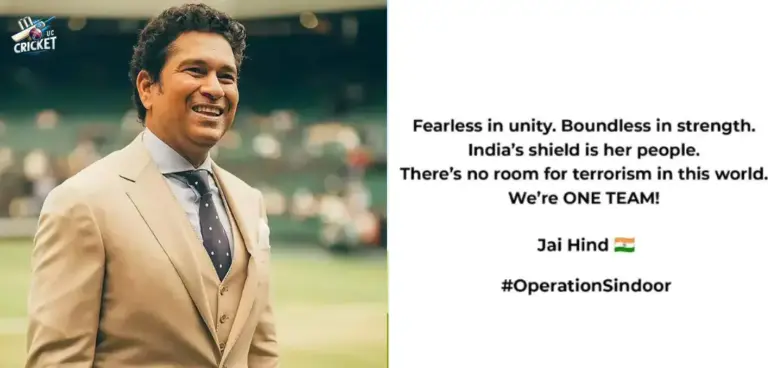 Sachin Tendulkar drops a special message after operation Sindoor