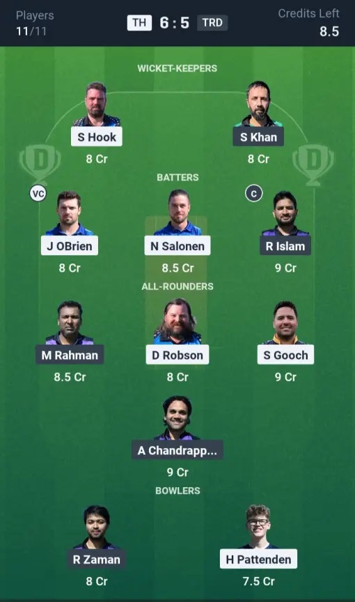 TH vs TRD Small League Team