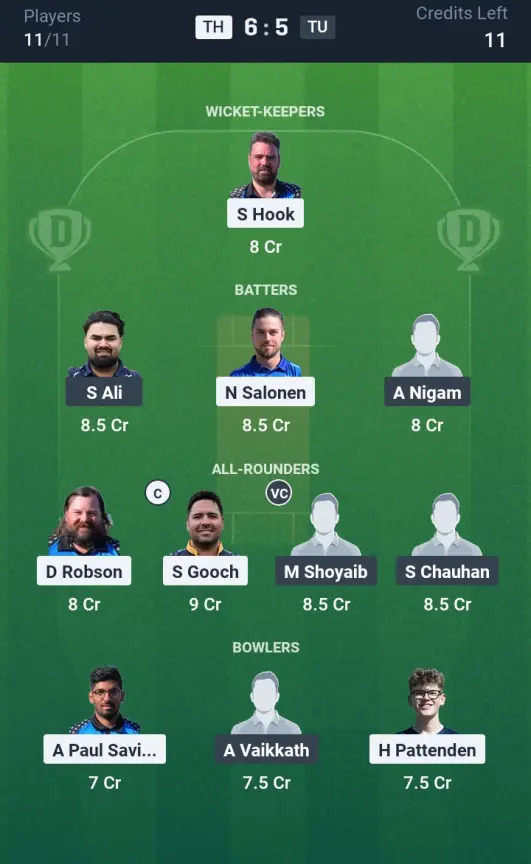 TH vs TU Grand League Team