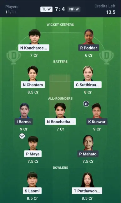 TL-W vs NP-W Grand League Team