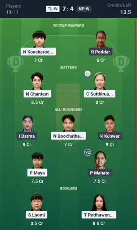 TL-W vs NP-W Small League Team