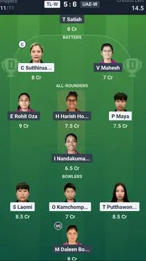 TLW vs UAEW SL Team