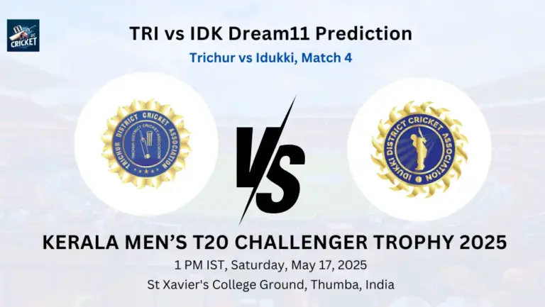 TRI vs IDK Dream11 Prediction