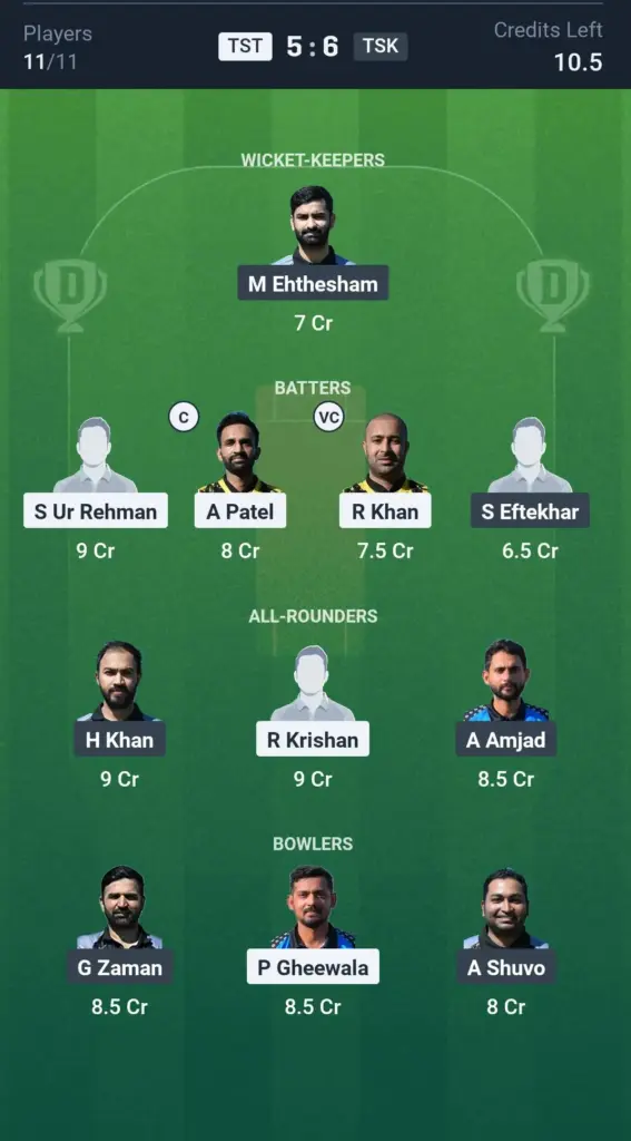 TST vs TSK Small League Team