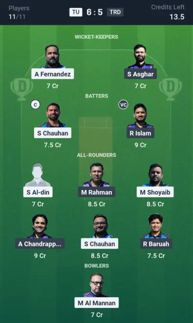 TU vs TRD Grand League Team