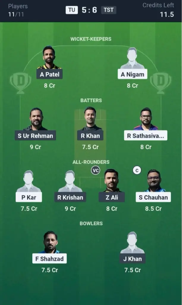 TU vs TST Grand League Team