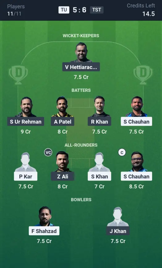TU vs TST Grand League Team