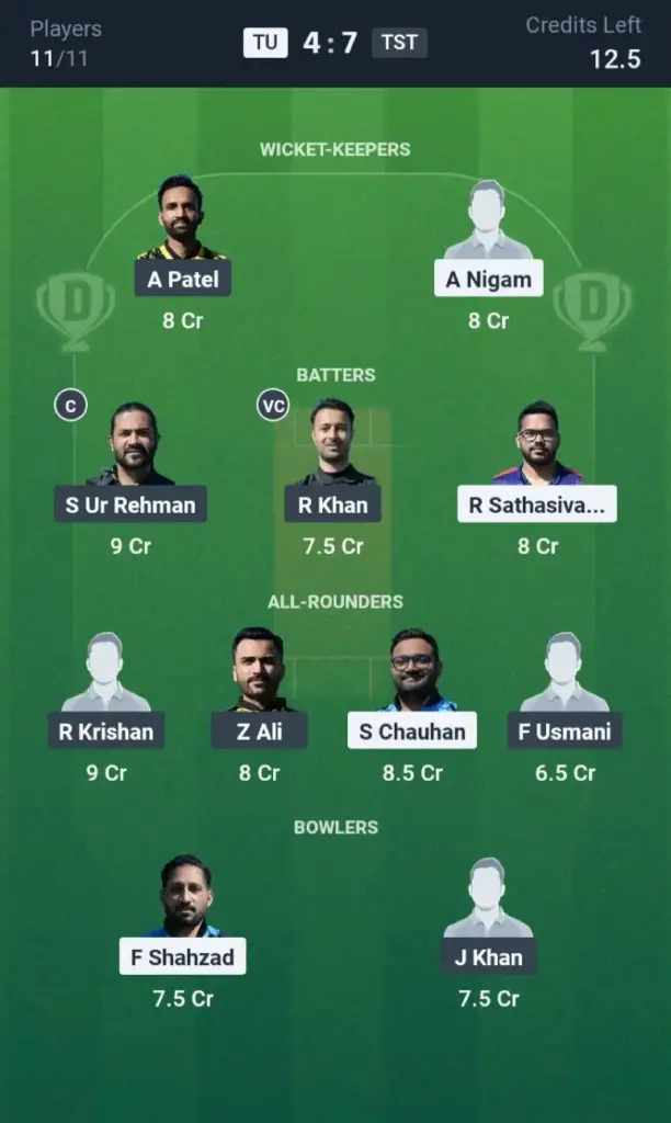 TU vs TST Small League Team: