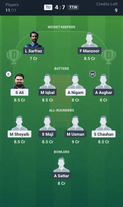 TU vs TTW Grand League Team