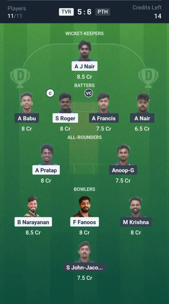 TVR vs PTH Small League Team