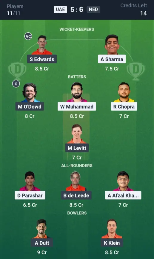 UAE vs NED Small League Team