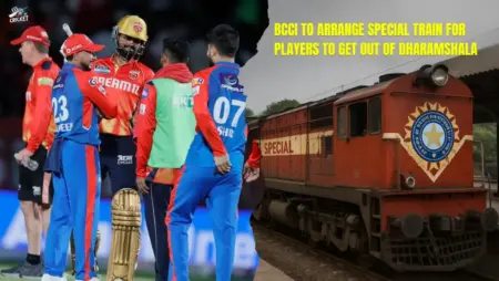 BCCI Arranges Special Train for IPL Players Amid Dharamshala Security Alert BCCI to arrange special train for players to get out of Dharamshala.