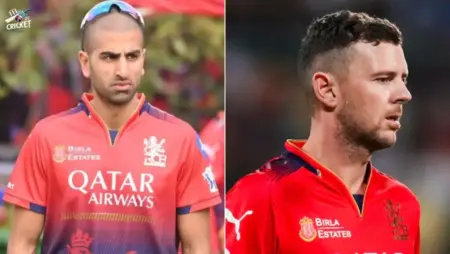 Josh Hazlewood Yet to Join RCB Squad for Crucial KKR Clash, Confirms Mo Bobat Josh Hazelwood and Bobat