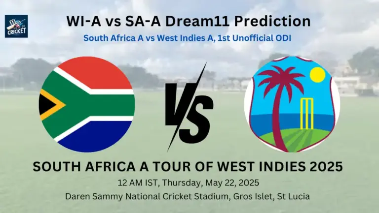 WI-A vs SA-A Dream11 Prediction