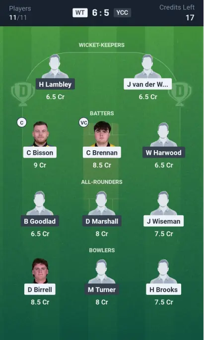 WT vs YCC Small League Team