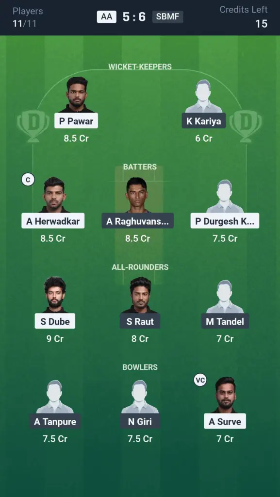 AA vs SBMF GL Team
