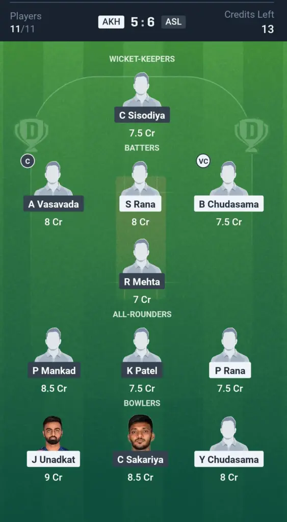 AKH vs ASL Grand League Team