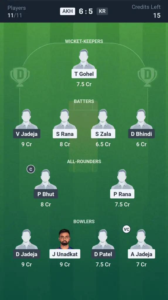 AKH vs KR Grand League Team